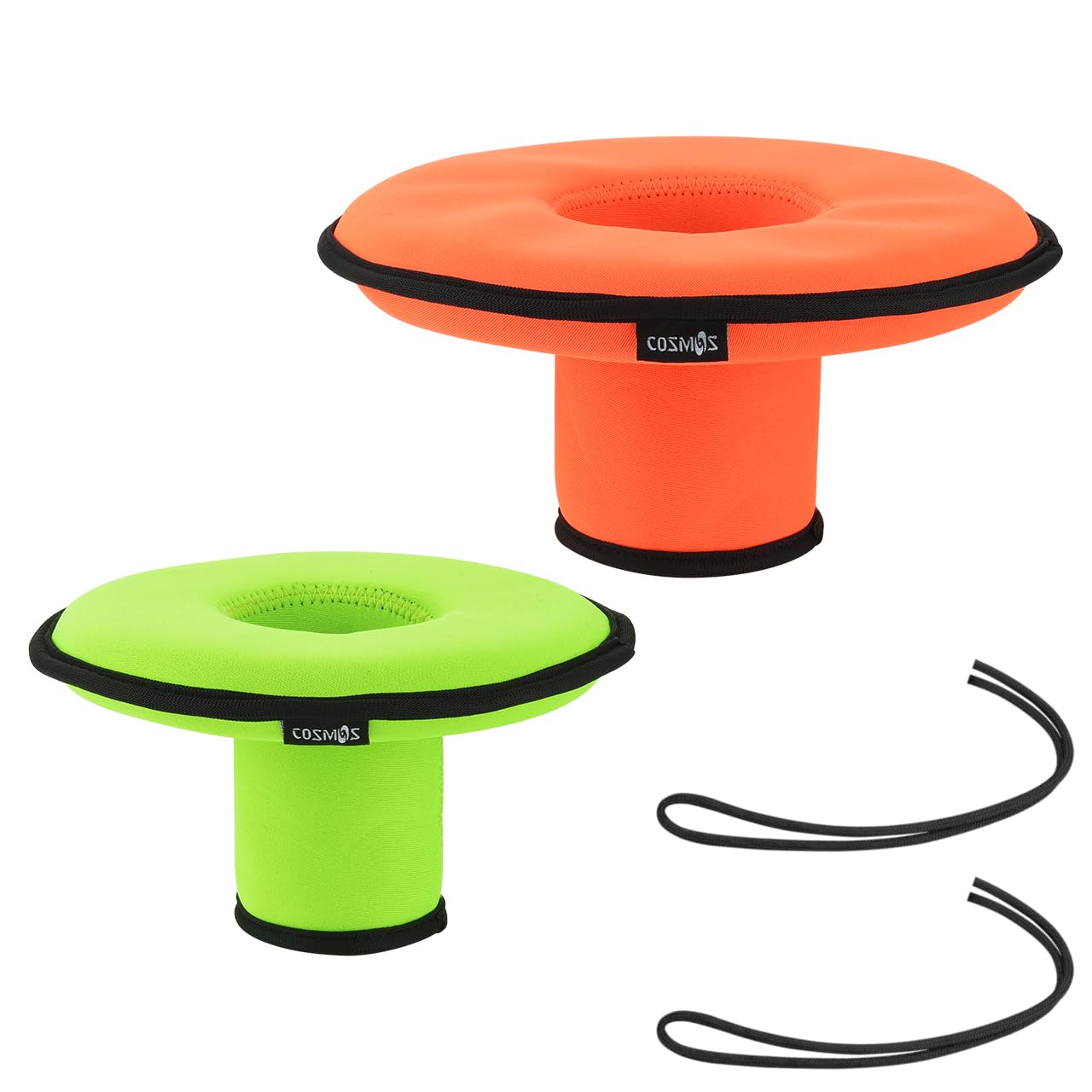 CM Neoprene Floating Drink Holder Floating Coaster Pool Drink Holder for Pool Party Water Fun (1 Pc Medium + 1 Pc Small)