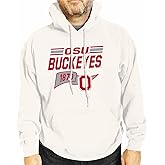 Campus Colors NCAA Adult Unisex Varsity Club Pennant Hooded Fleece Sweatshirt, Cozy Cotton Poly Blend, Classic Design