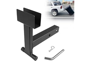 Trash Can Hauler Grabber with 2 inch Hitch Reciever, Garbage Hauling Towing Hitch Attachment Fit for Lawn Mower Garden Tracto