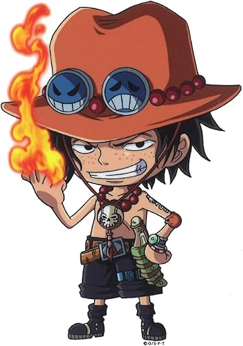 Amazon Lcs 517 エース One Piece ワンピース ステッカー Mサイズ ワンピース公式グッズ Sd アニメ 萌えグッズ 通販