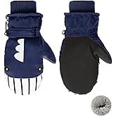 Century Star Winter Lined Fleece Toddler Mittens Waterproof Snow Mittens for Toddler Girls Boys Kids Snow Gloves Ski