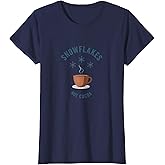 Snowflakes And Hot Cocoa White Christmas Design T-Shirt