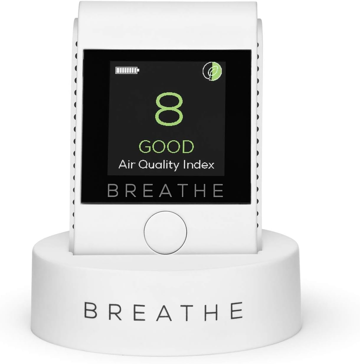 BREATHE|Smart Personal Pollution & Air Quality Monitor, Measures Outdoor and Indoor air quality. Monitors Dust, Smoke, PM2.5 Air Pollution. Air Quality Tester - Reduce Your Exposure to Toxic Air.