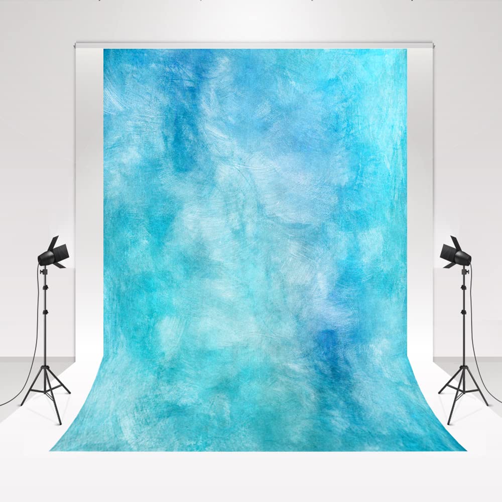 Kate Glacier Blue Photography Background Portrait Backdrop Summer Sea Color Photocall Backdrop for Wedding 1.5x2.2m/5x7ft Soft Microfiber Baby Studio Photo Background Props — image 1