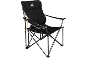 Northroad Folding Camping Chair, Lumbar Back Support Camp Chair for Adults, Portable High Backpack Oversized Lawn Chair Support 400LBS for Camping, Garden, Fishing, Terrace