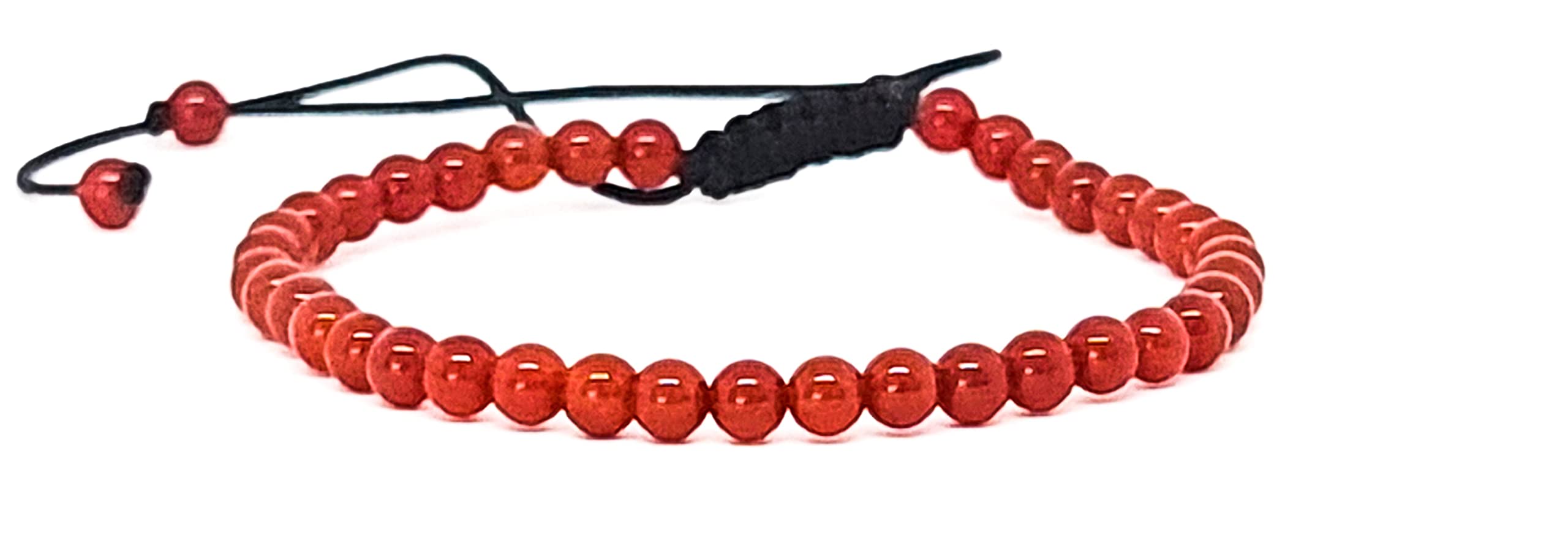 Kirei Paris Bijoux Adjustable Natural Stone Bracelet 4 mm – Carnelian