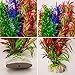 Supshopping Tall Aquarium Plants Plastic Fish Tank Decorations Large Artificial Aquarium Decor 15.7 Inchesthumb 4