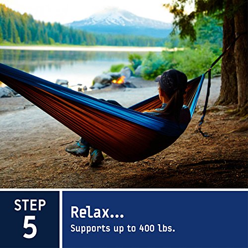 ENO Eagles Nest Outfitters - SingleNest Hammock, Portable Hammock for One, Black/Yellow - Thumbnail 7