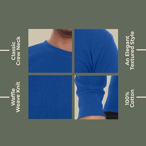 Waffle Thermal JMR Men's Heavy Weight Long Sleeve Djibouti Mens