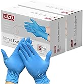 KLIZZA Blue Nitrile Gloves Disposable, Latex & Powder Free, Food Safe Gloves for Cooking Kitchen Cleaning Healthcare Salons