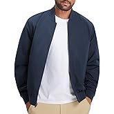 M MAELREG Mens Bomber Jacket Lightweight Casual Golf Windbreaker Spring Fall Full Zip Up Coat Jackets for Men with 4 Pockets