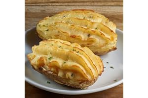 Premium Loaded Twice Baked Potatoes with Real Butter, Sour Cream, Cheddar, and Chives - Microwaveable Side Dish for Steaks, Roasts, and Salads from Kansas City Steak Company (10-Count, 5 oz each)