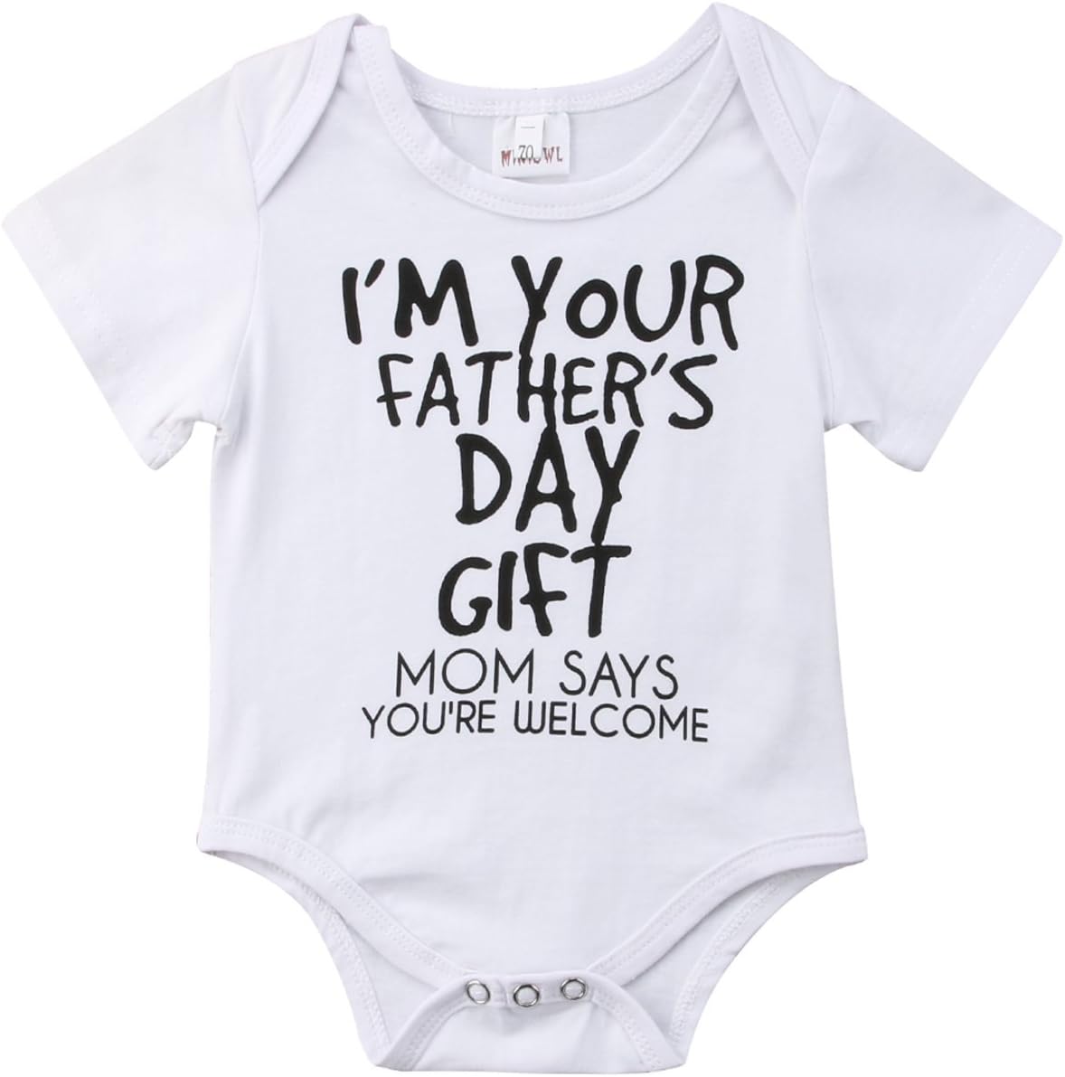 Fathers Day Baby Playsuit Outfits, Infant Boys Girls Rompers 0-18 Months Baby Letter Print Jumpsuit Clothes