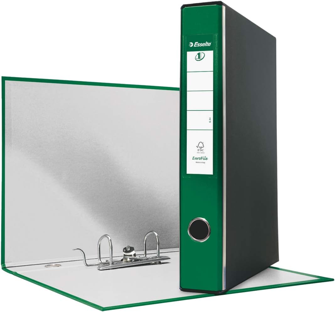 Esselte Eurofile Binder with Lever Mechanism and case Dorso 5 cm Green - Image 4