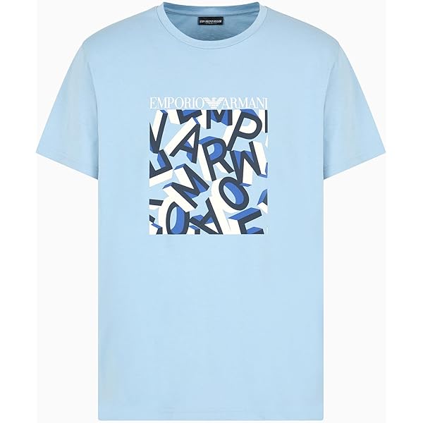 Emporio Armani Men's Train Logo Series Pop 7 Crew Neck T Emporio Armani Men's Train Logo Series Pop 7 Crew Neck T