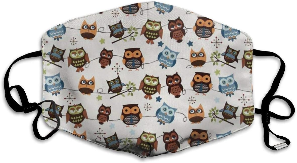 Owl Medical Mask - Filters Dust, Pollen, Allergens, Cold & Flu Germs - Allergy Mask Ideal for Airplane Travel, Antimicrobial