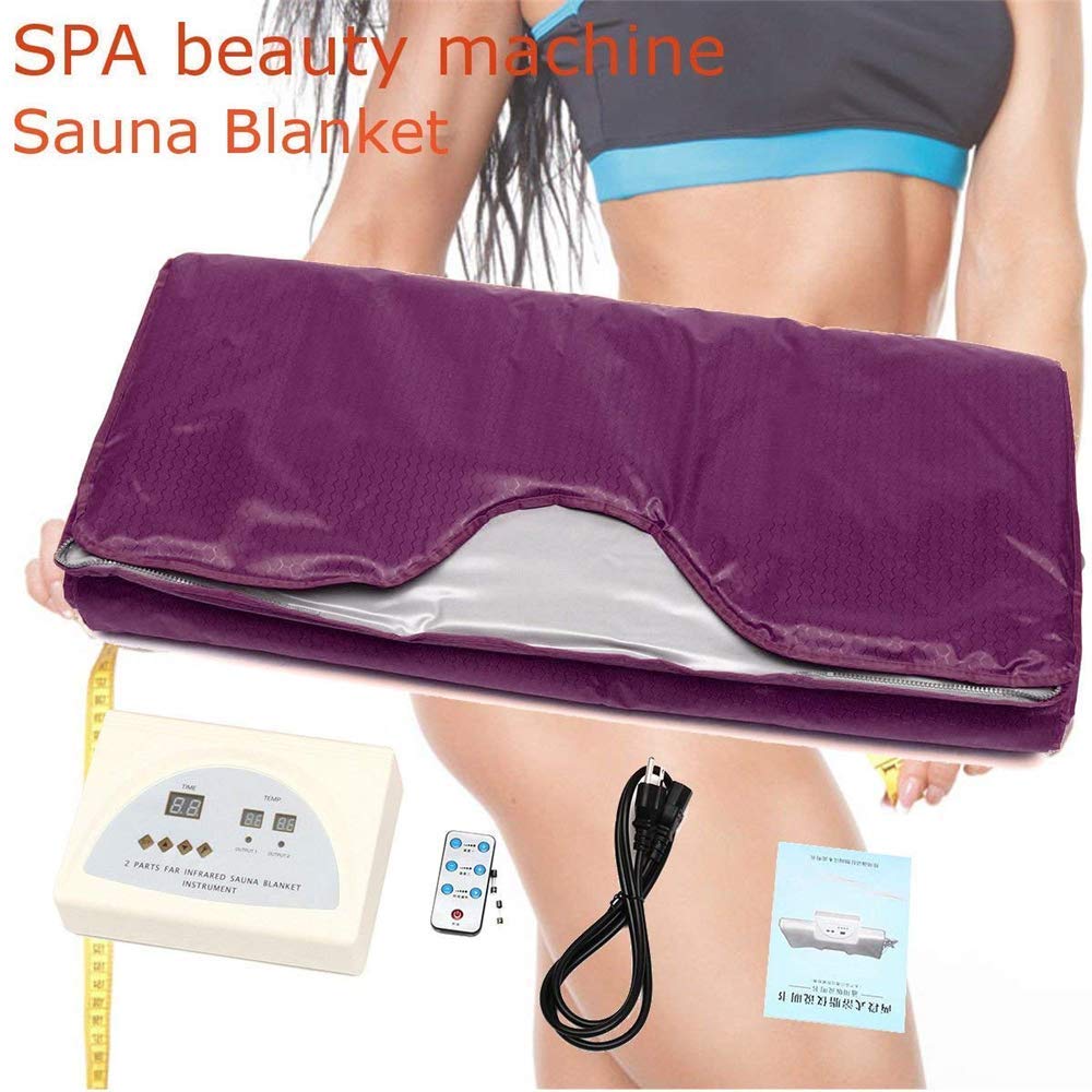 S SMAUTOP 2 Zone Digital FarInfrared (FIR) Oxford Sauna Blanket Body