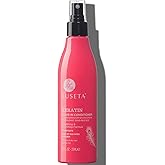 Luseta Keratin Leave in Conditioner, Anti Frizz Conditioning for Curly Hair,Detangling Strengthening Smoothing Moisturizing Repair Treatment for Dry Damaged Hair,Sulfate Free Color Safe, 8.5Fl Oz