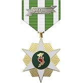 Uniform Accessories Unlimited Inc Vietnam Campaign Full Size Medal with Date Bar (As Issued by US Military)-Veteran Owned Business, Green
