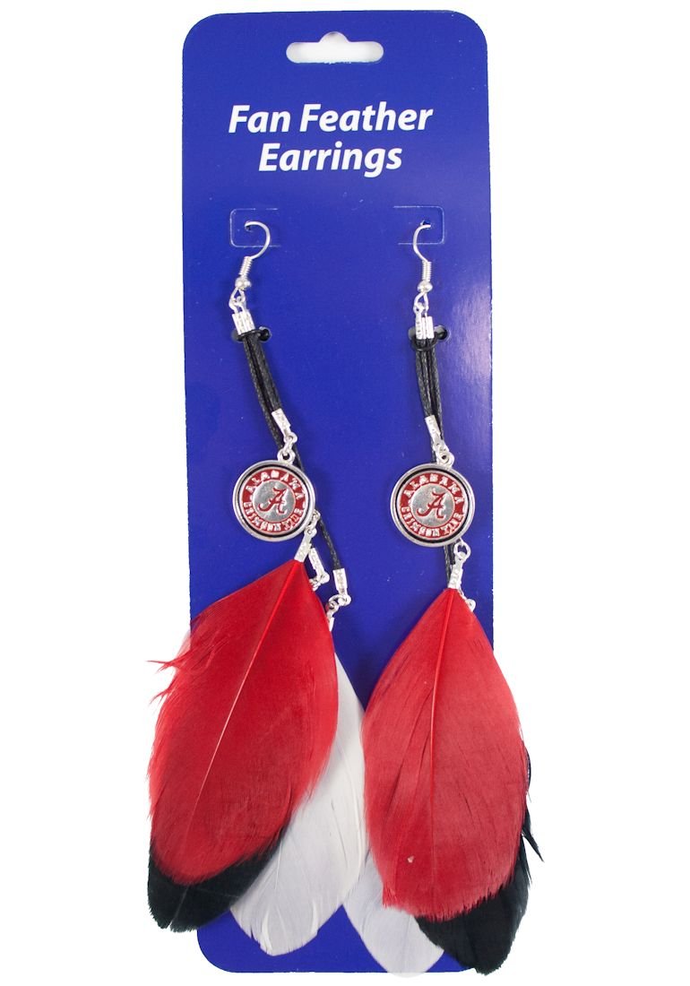 NCAA Team Color Feather Earrings
