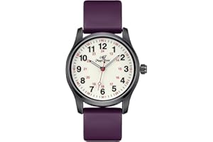 SUDESMO Fashion Watches for Women Nurse Watch for Students Waterproof Watch for Men Silicone Watch Luminous Watch 24 Hours Watch Easy to Read Watch with Second Hand