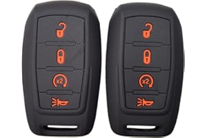 Zorratin Silicone Remote Key Fob Cover Protector for Ram 1500 2500 3500 2019 2020 2021 2022 4 buttons key