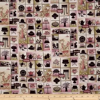 Amazon Com London Cats Shop Cat Shop Pink Plum Fabric By The Yd