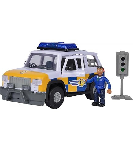 Simba 109252658 Sam Premier Responder - Motor de bomberos con luz, sonido, arranque alrededor de puertas para abrir, con figura y accesorios, 7.5 in, adecuado para edades de 3 años en