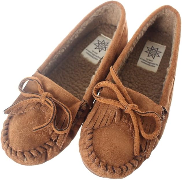 Amazon ジャッコランタン モカシン レディース ファー 大きいサイズ スリッポン ボア ムートン フリンジ Jack O Lantern ジャッコランタン モカシン