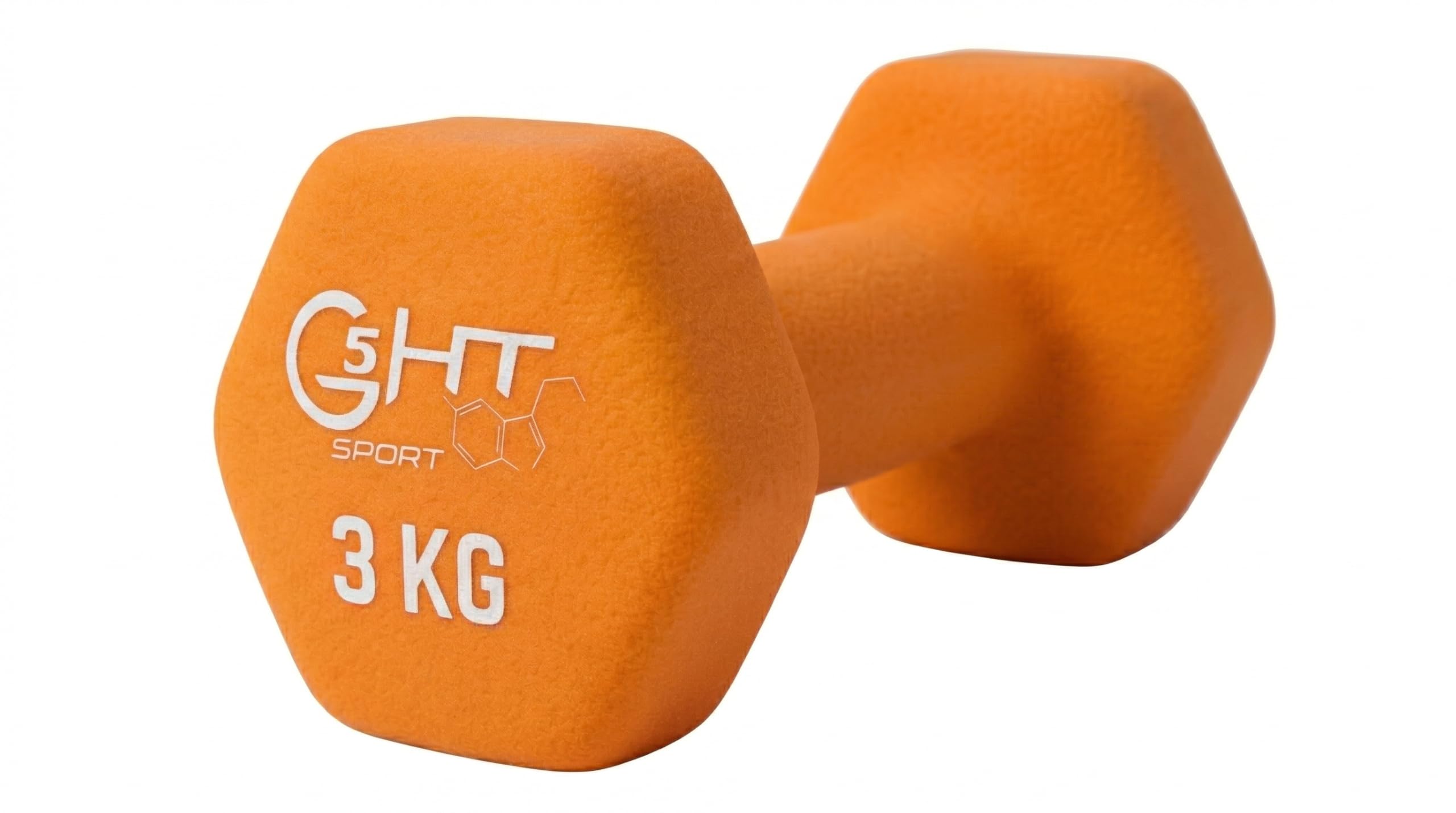 G5 HT SPORT Neoprene Dumbbells for Gym and Home Gym, Non-Slip 0.5 to 6 kg, Pair or Single (1 x 3 kg)