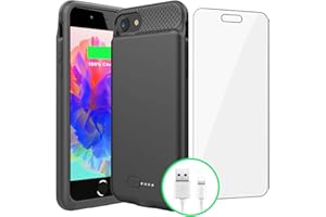 BOPPS Battery Case for iPhone 8/7/6s/6/SE 2020,6000mAh Ultra Slim iPhone Charging Case Full Protection Portable Rechargeable 