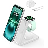 Belkin MagSafe Charger Compatible, 3-in-1 Qi2 Wireless Charging Station 25W, Convertible Wireless Charger for iPhone 17, Appl