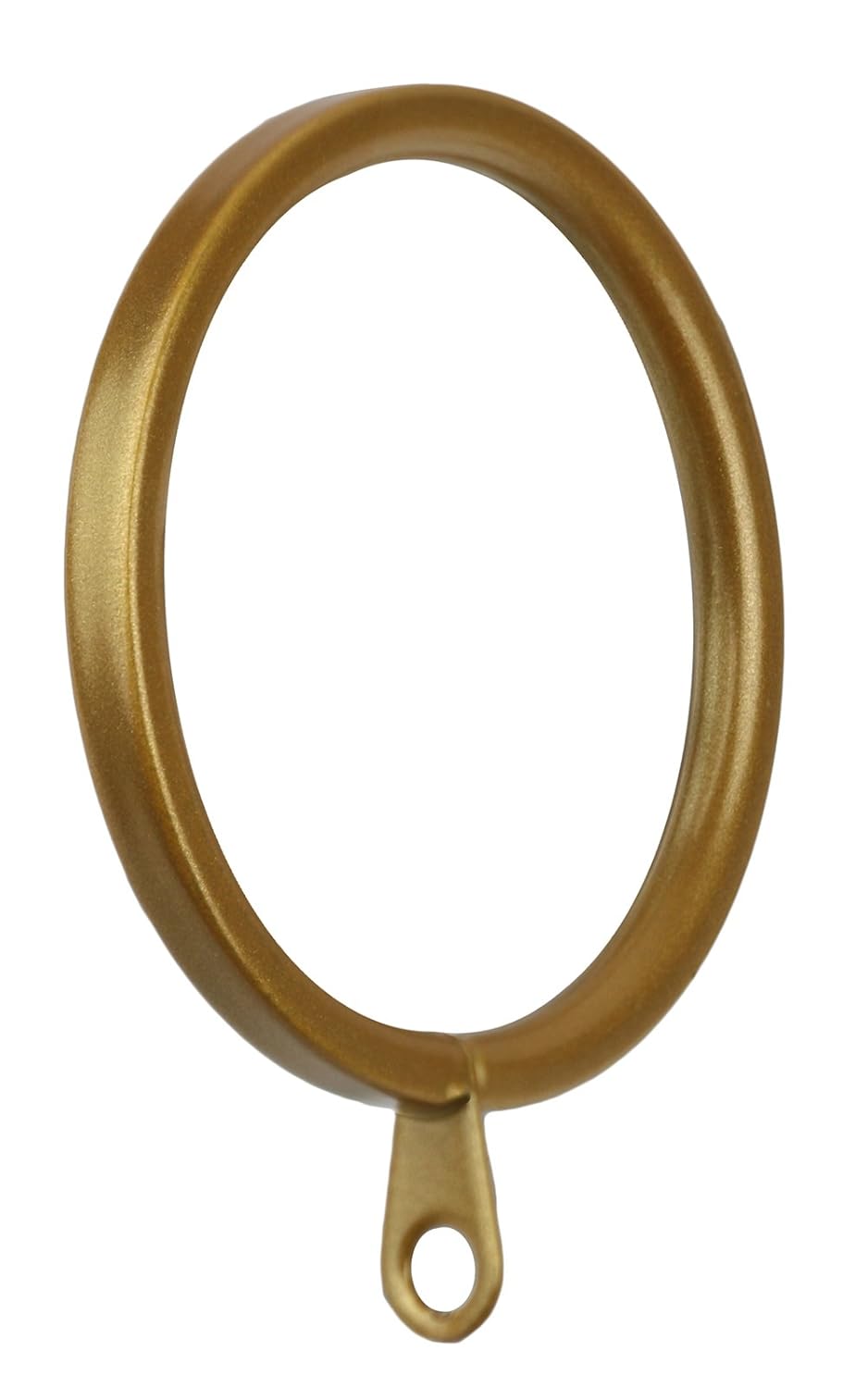 Meriville 14 Pcs Black 2 Inch Inner Diameter Metal Flat Curtain