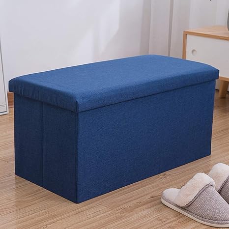 Amazon ホーム折りたたみ収納チェスト 収納ブランケットボックス 折りたたみ収納オットマン リビング ルームテーブル バニティユニット メイクアップチェア折りたたみ収納チェストオットマン 色 ブリリアントグリーン サイズ 40 25 25 スツール