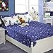 Brandream Space Bedding Sets Kids Boys Bedding Space Galaxy Soft Bed Sheet Set Cotton Bed Sheets Sets Twin Size - Flat Sheet Fitted Sheet Pillowcase Set of 4