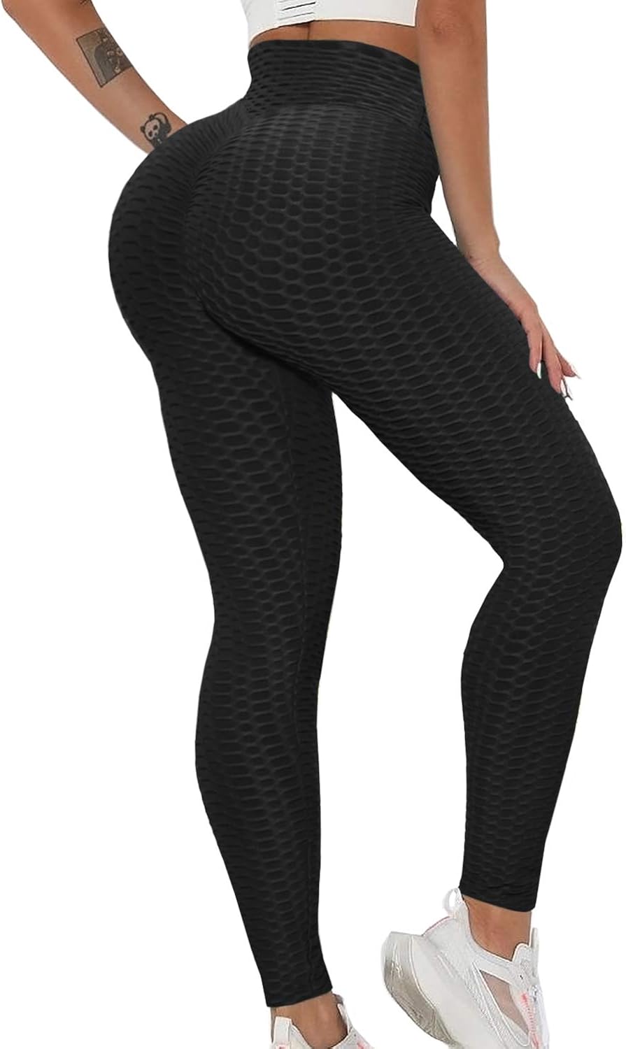 Zensah Women's High Waisted Compression Tights - Workout, Running, Yoga Pants