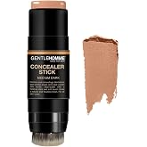 Gentlehomme - Concealer Stick for Men - Medium Dark - 1 Stick | 2-in-1 Concealer + Brush - For Blemishes, Dark Circles, Acne &amp; Uneven Skin Tones - Semi-Matte Finish - All Skin Types - Vegan