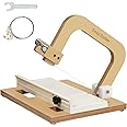 Wooden Soap Cutter, Wire Soap Cutter Adjustable Wire Cheese Slicer Planer Cutting Tool for Handmade Soap Candles Trimming Che