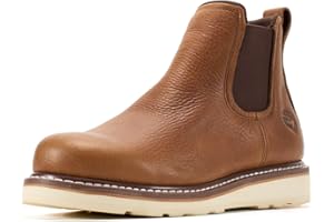 SUREWAY 6” Mens Slip On Chlesea Work Boots for Men-Soft Toe,GoodyearWelt,Extremely Comfortable Durable Proved,Superior Oil/Sl