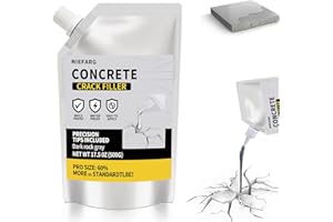 NIEFARG Concrete Crack Filler for Driveway, High Elasticity Cement Crack Filler, Self Leveling Quick Drying Sealing Adhesive for Outdoor, Patio, Waterproof (17.6 Floz)