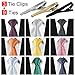 Jeatonge 9pcs Mens Ties and 3pcs Tie Clips, Men's Classic Tie Necktie Woven Jacquard Neck Ties (Style 1)