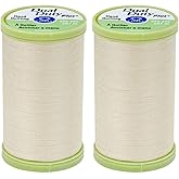 2-Pack Bundle Coats &amp; Clark Dual Duty Plus Hand Quilting Thread 325yds Cream s960-8020