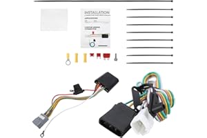 Nixon offroad for CURT 56217 Vehicle-Side Custom 4-Pin Trailer Wiring Harness, Fits for 2008-2019 Toyota Highlander All