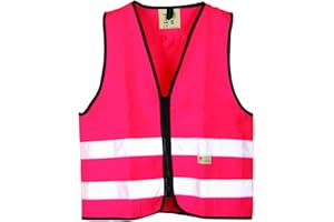 Salzmann Children's High Visibility Safety Vest with Zipper | Made with 3M Reflective Material
