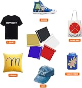 HTVRONT White Heat Transfer Vinyl 12x15ft for T-Shirts Silhouette Easy Cut view 2