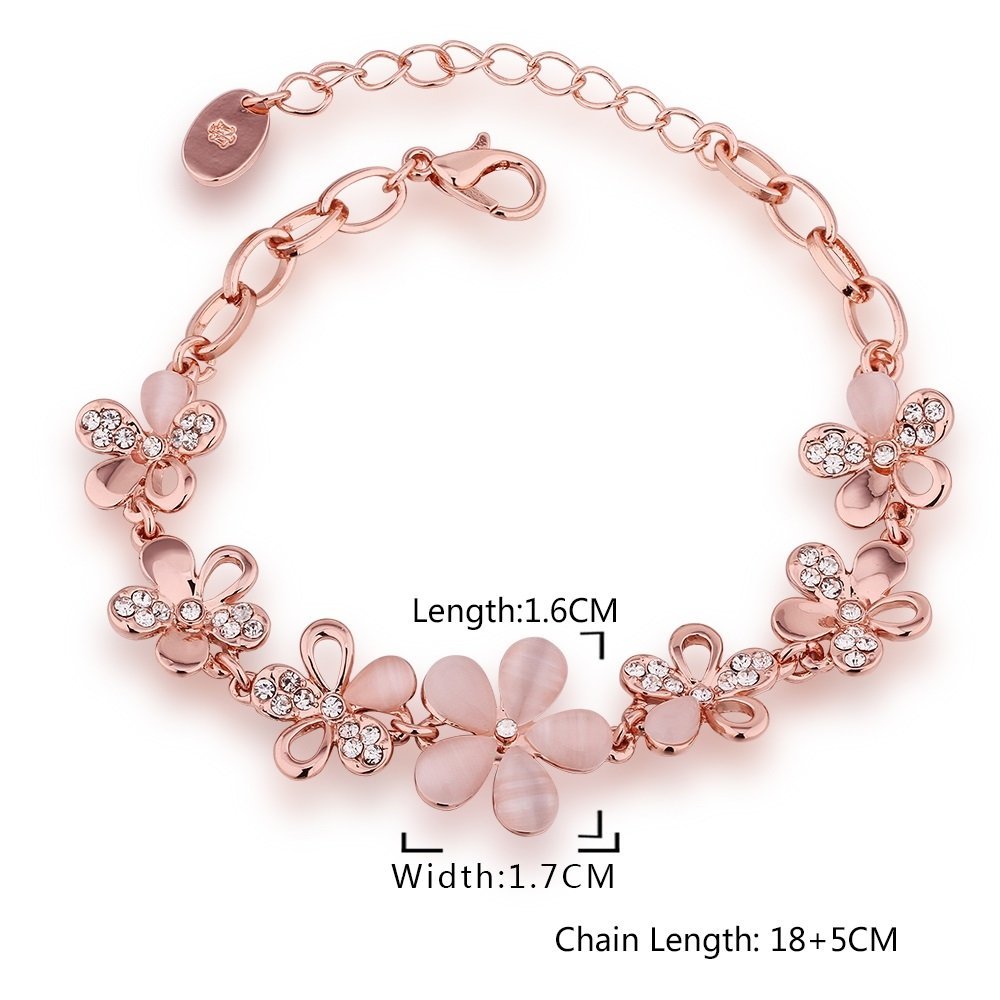 aaishwarya gold crystal charm bracelet for girls