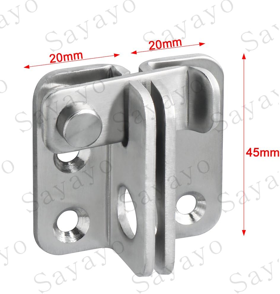 Sayayo Shed Lock Gate Lock Door Bolt Lock Gate Latch Tiny Padlock Hasp for Wooden Gates Garden Shed Cupboard Pet Cage - Image 3