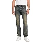 EISENGRID Men's Slim Tapered Jeans, Mid Rise Stretch Denim, Washed Finish | Flexible fabric moves comfortably with you, while the washed finish creates an easy casual look for everyday wear.