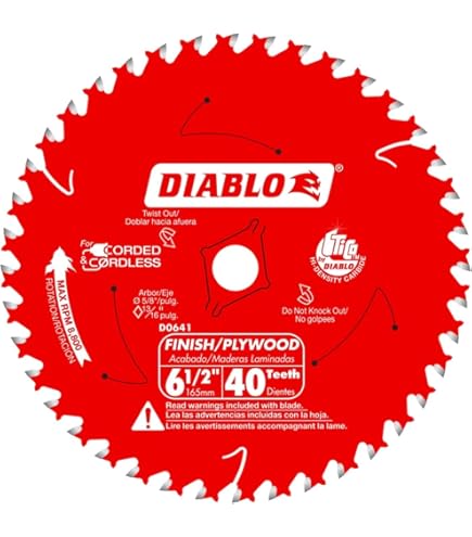 Freud D0624X Diablo 6-1/2-Inch 24-Tooth ATB Framing Saw Blade 5/8