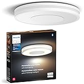Philips Hue Being Ceiling Light, White - White Ambiance Warm-to-Cool White Smart LED Light - 1 Pack - Control with Hue App - 